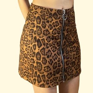 Animal print skirt
